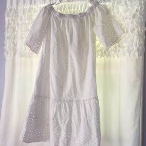 White cotton dress